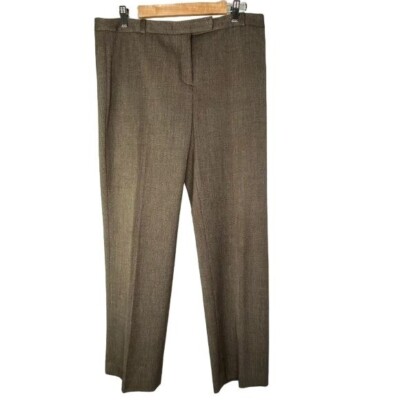 Rafaella ladies petite brown trouser pants straight leg size 14P | eBay