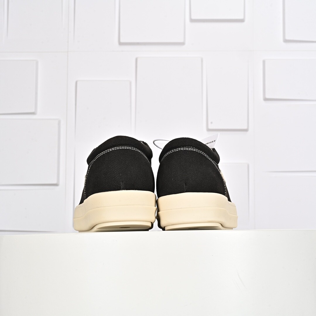 SAOLA Sneakers basse in tela nera con accenti beige suola spessa scarpe casual moda
