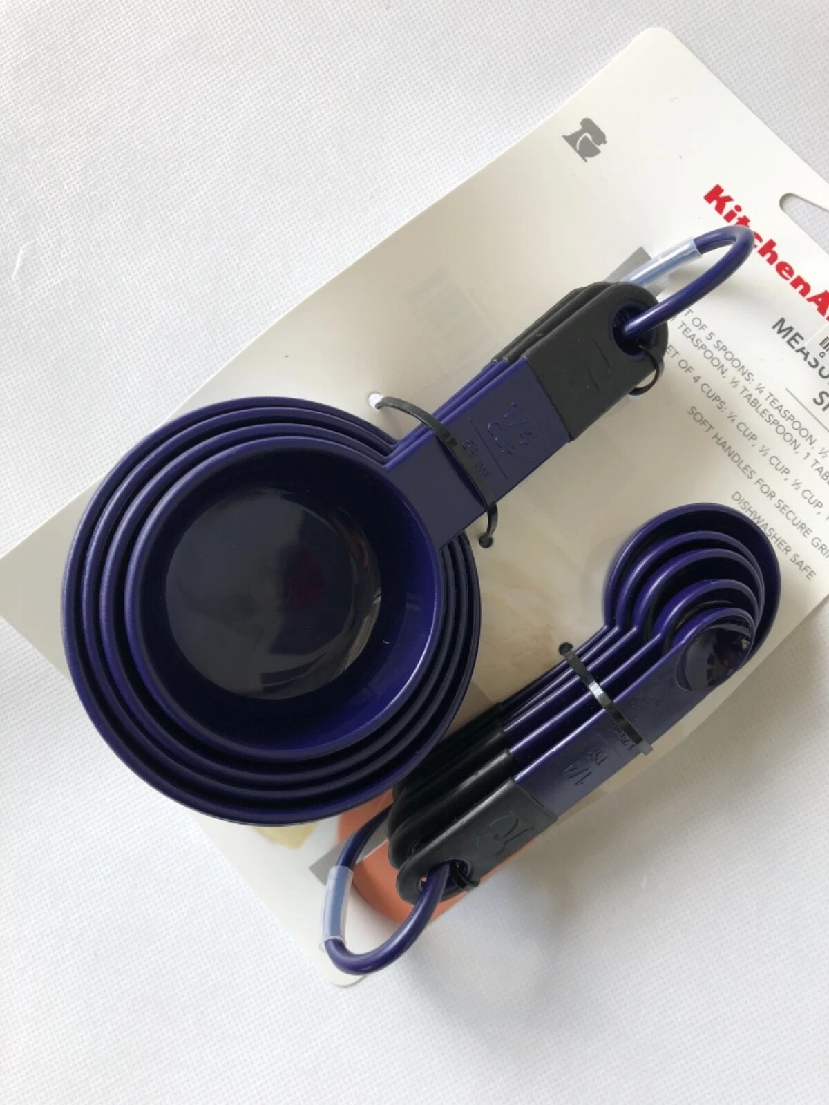 New KitchenAid Purple Eggplant Set of 9 Measuring Cups and Spoons (HBUA)