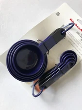 New KitchenAid Purple Eggplant Set of 9 Measuring Cups and Spoons (HBUA)