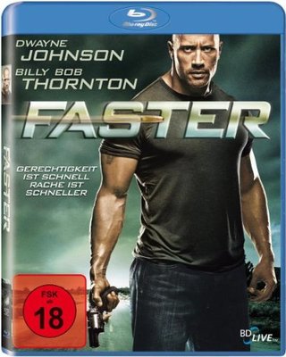 Faster - Dwayne Johnson, Carla Gugino, Billy Bob Thornton - Blu Ray - FSK 18