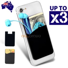 Universal Adhesive Pocket Stick On Wallet Card Holder Pouch Case For Smart Phone