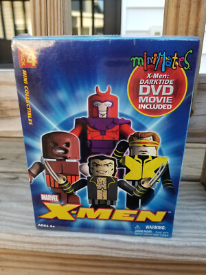 X-MEN Minimates Box Set Darktide Minifigures Wolverine Magneto Cyclops Marvel US