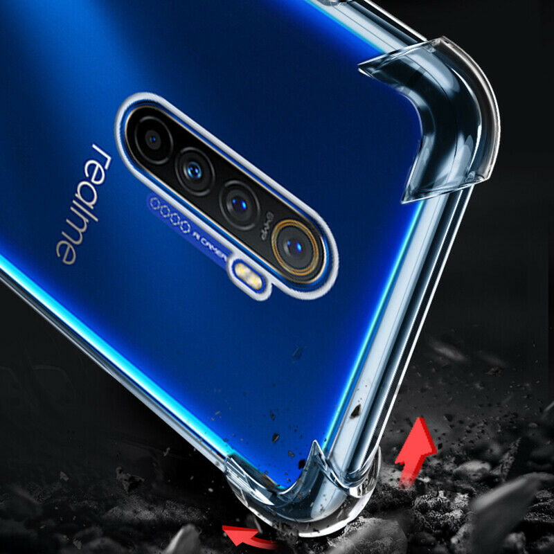 For Realme X2 Pro Q X XT Q 5 3 2 Pro C2 C1 Shockproof Clear Gel