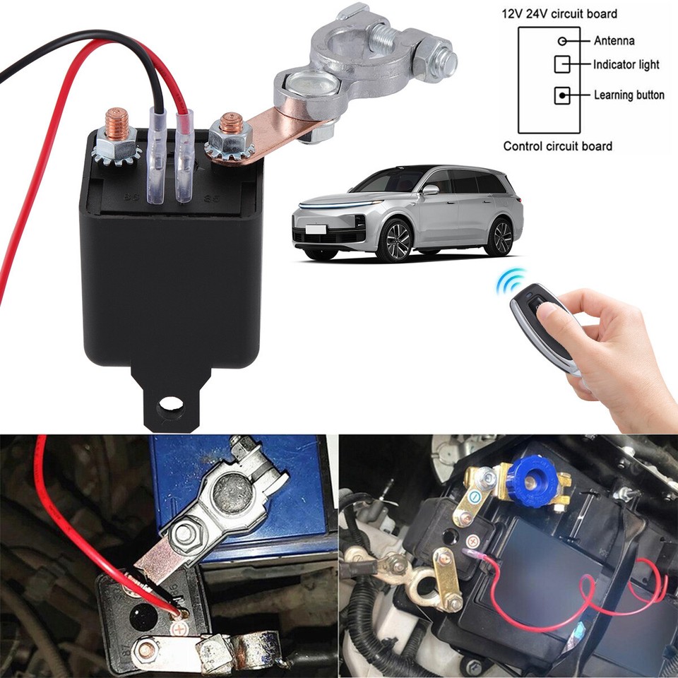In-Car Remote Controls Remote Control Car Battery Disconnect Switch - 200A Kill Switch Master Isolator Cut Off 200A Battery Cut Off - Foto 6