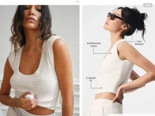 alo yoga SNUGGLE UP SWEATER S/S in Ivory,NWT,Small,orig$98 new arrival