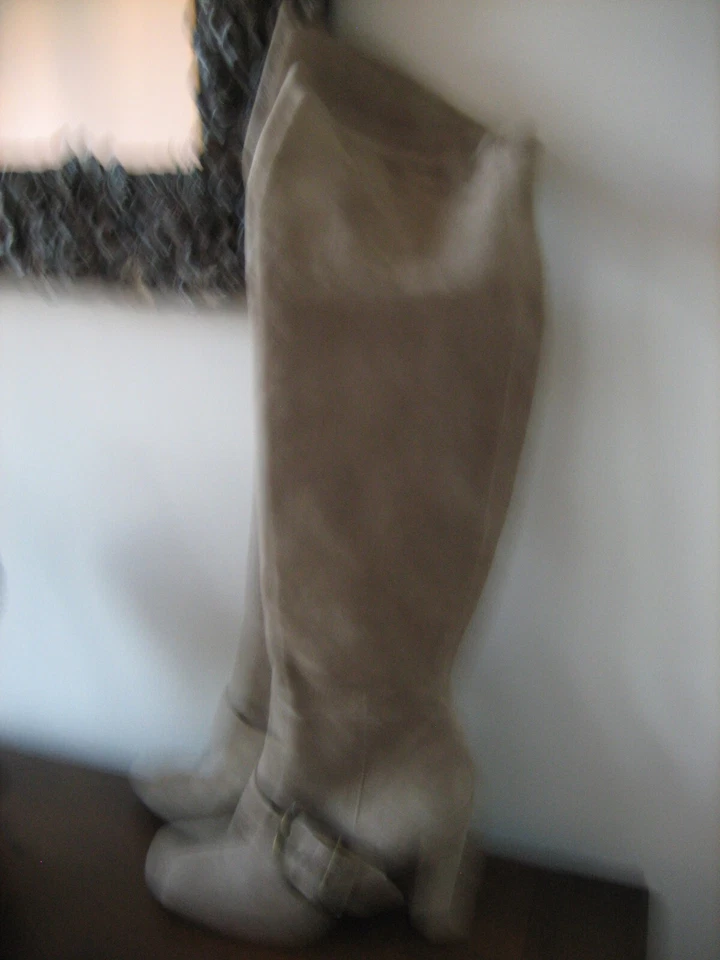 Bottes Cuissardes Fru.it en daim gris clair P: 39 - Photo 3/4