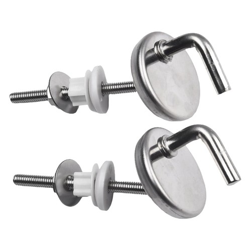 For Imperial Ware Toilet Seat Hinges Screw Bolt Stainless Steel HS0502 Bend Top - Picture 13 of 14