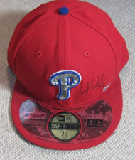SIGNED Kyle Kendrick Philadelphia Phillies Hat Cap New Era 59Fifty Size 71/2 Fit