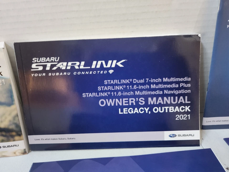 Subaru Outback 2021 conjunto manual del propietario con navegación vista y estuche Foto 3 de 4