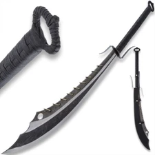 Forged Warrior Chinese Nine Ring Broadsword and Scabbard | 42 1/2” Overall