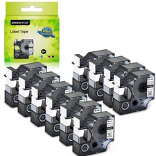 Compatible 18489 Label Tape Flexible Nylon 3/4" for Dymo Rhino 5200 4200 10Packs