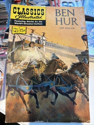 Classics Illustrated #147 Ben Hur, November 1958, Original First Edition