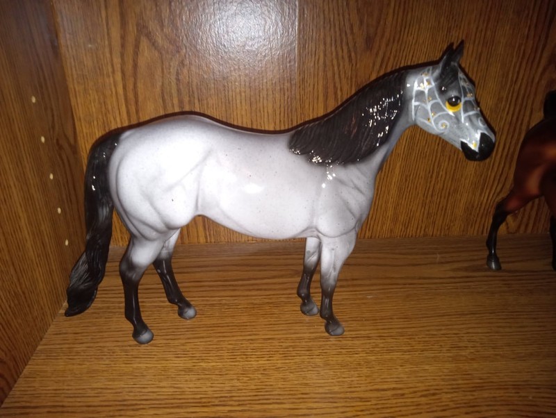 Peter Stone OOAK Grandpa's Legacy Sugar Skull Halloween Blue Roan ISH RARE