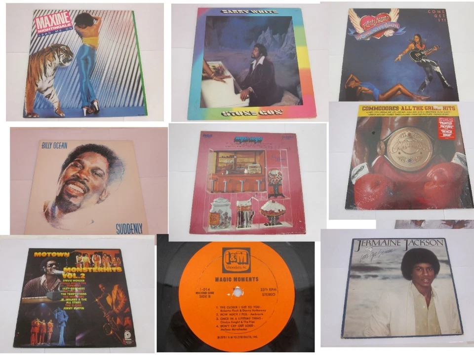 Vintage Vinyl LP Records - Lot of 10 Motown R&B Soul 1970's 1980's Rick James - Image 2 of 4