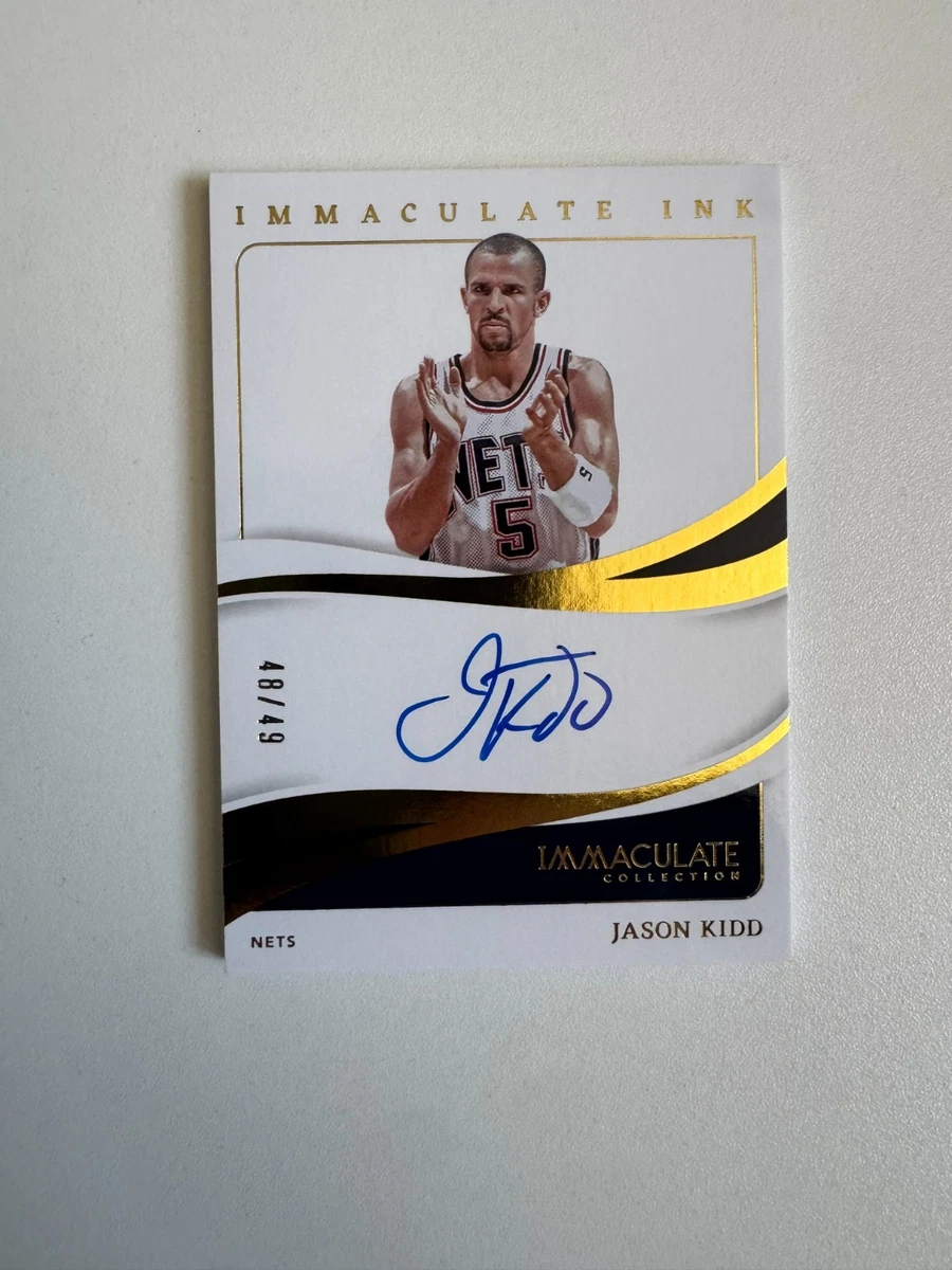 Panini Jason Kidd Basketball Autographed Sports Trading Cards