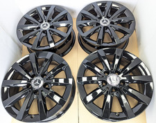 4x GENUINE BLACK MERCEDES A B C CLA V CLASS VITO VIANO 16" ALLOY WHEELS
