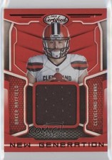 2018 Certified New Generation Jerseys Mirror Red /299 Baker Mayfield #6 3c7