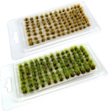 208 PCS Static Grass Tuft Model Grass Tufts Terrain Model Kit Resin Static Sc...