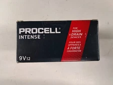 Procell Intense Alkaline 9-Volt 9 V 0.628 MAh Primary Battery PX1604 12-Pack