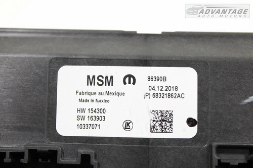 2017-24 CHRYSLER PACIFICA FRONT LEFT DRIVER SIDE SEAT MEMORY CONTROL MODULE OEM - Picture 8 of 9
