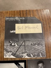 BOB MEUSEL SIGNED Cut Signature (d.1977) 1923 1927 1928 New York Yankees