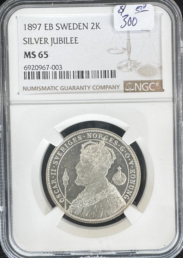 Silver MS 65 Graded Swedish Coins for sale | eBay