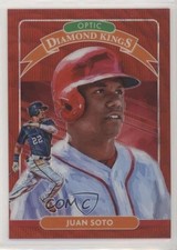 2020 Panini Donruss Optic Diamond Kings Retail Red Wave Prizm Juan Soto #23 6e0