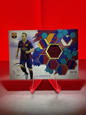 2024/25 Topps Barcelona 125 Anniversary Andres Iniesta /50 Cl-Final Matchworn