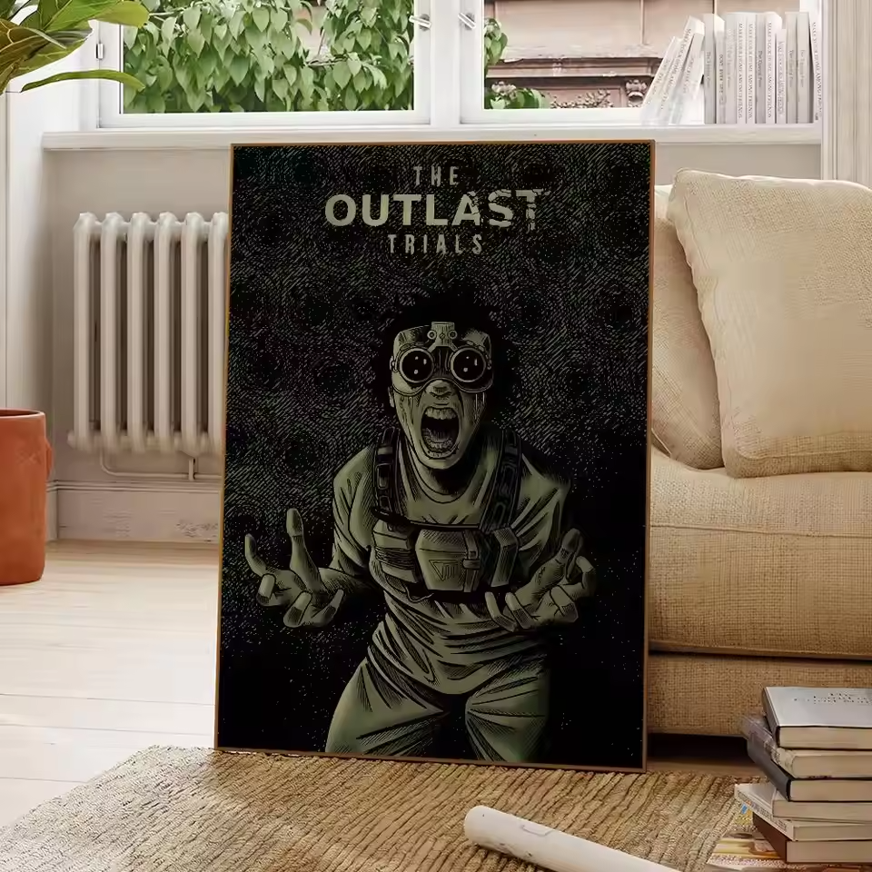 The Outlast Trials Poster Game Wall Art Print Survival Horror