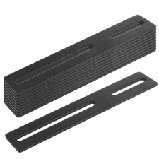 10 PCS 8-1/2 Black Flat Mending Plate, 1/8 Thick, Slotted Steel Repair Brace