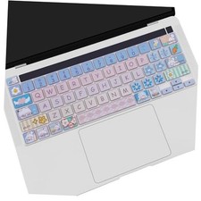 Cute Silicone Keyboard Cover Skin for 2020-2023 MacBook Pro 13" M2 Cute Bunny
