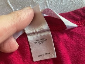 Woman&rsquo;s Victoria Secret Red  Top Red White Long Pants Piece Pajamas Set Sz M