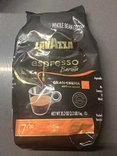 Lavazza Espresso Barista Gran Crema Whole Bean Coffee Blend, bb 12/26