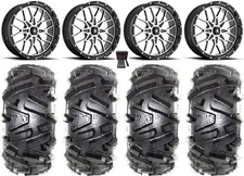 MSA Portal 18" Wheels Machined 32" Moto MTC Tires Kawasaki Mule Pro FXT KRX /