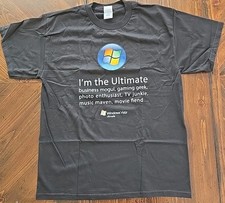 T-shirt promozionale Microsoft Windows Vista taglia L tecnologia informatica Newegg.com