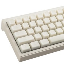 PBT Keycaps - White Jade Keycaps 142 Keys Crystal Jelly Translucent Custom Ke...