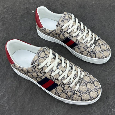 #ad Lux GUCCI ACE Mens Bee Embroidered Canvas Low Top Casual Sneakers💝 $262.20