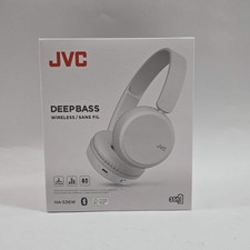 Image of JVC HA-S36W Deepbass Wireless Over-Ear Bluetooth Headphones White New and Sealed