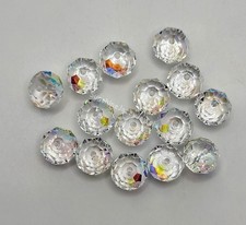 Swarovski Crystal Clear AB Briolette/ Donut 5040 Beads; 6mm 12pc or 8mm 6pc 