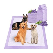 Boscute Lavender Scented Puppy Pads 36x36, Super Absorbent, Leak-Proof, Odor Ctr