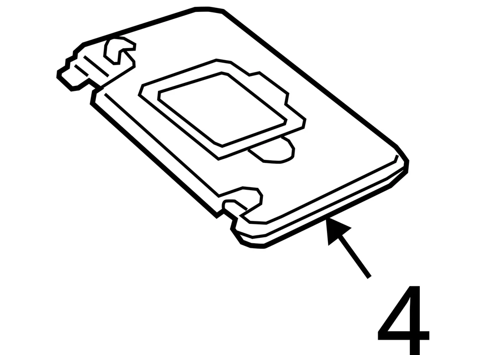 2016-2019 MERCEDES GLE43 AMG FRONT RIGHT PRIMARY & SECONDARY SUN VISOR SHADE OEM - Image 4 of 4