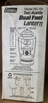 COLEMAN Model 285-700 Dual Fuel 2- Mantle Lantern 1993 - NEW With