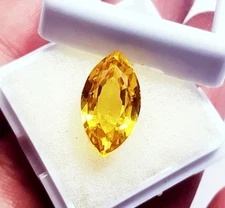 Natural Best Quality Yellow Sapphire Marquise 15+ Ct Loose Gemstone
