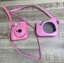 Fujifilm Instax Mini 9 Instant Camera Pink Case Tested Clean Works Great