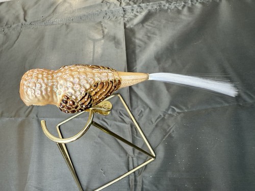 Old World Christmas Owl Blown Glass Christmas Ornament Clip On Soft Tail - Picture 3 of 7