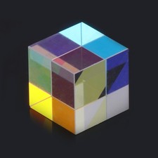 Prism Bright Light Combine Cube Stained Glass Optical Experiment Instrument Toy