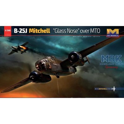 HONG KONG MODEL HKM01E24 North American B-25J Mitchell Glass Nose over MTO