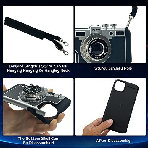 Vintage Camera Cellular Phone Case for iPhone 15 Pro Max, For iPhone 15 Pro max - 第 6/7 張圖片