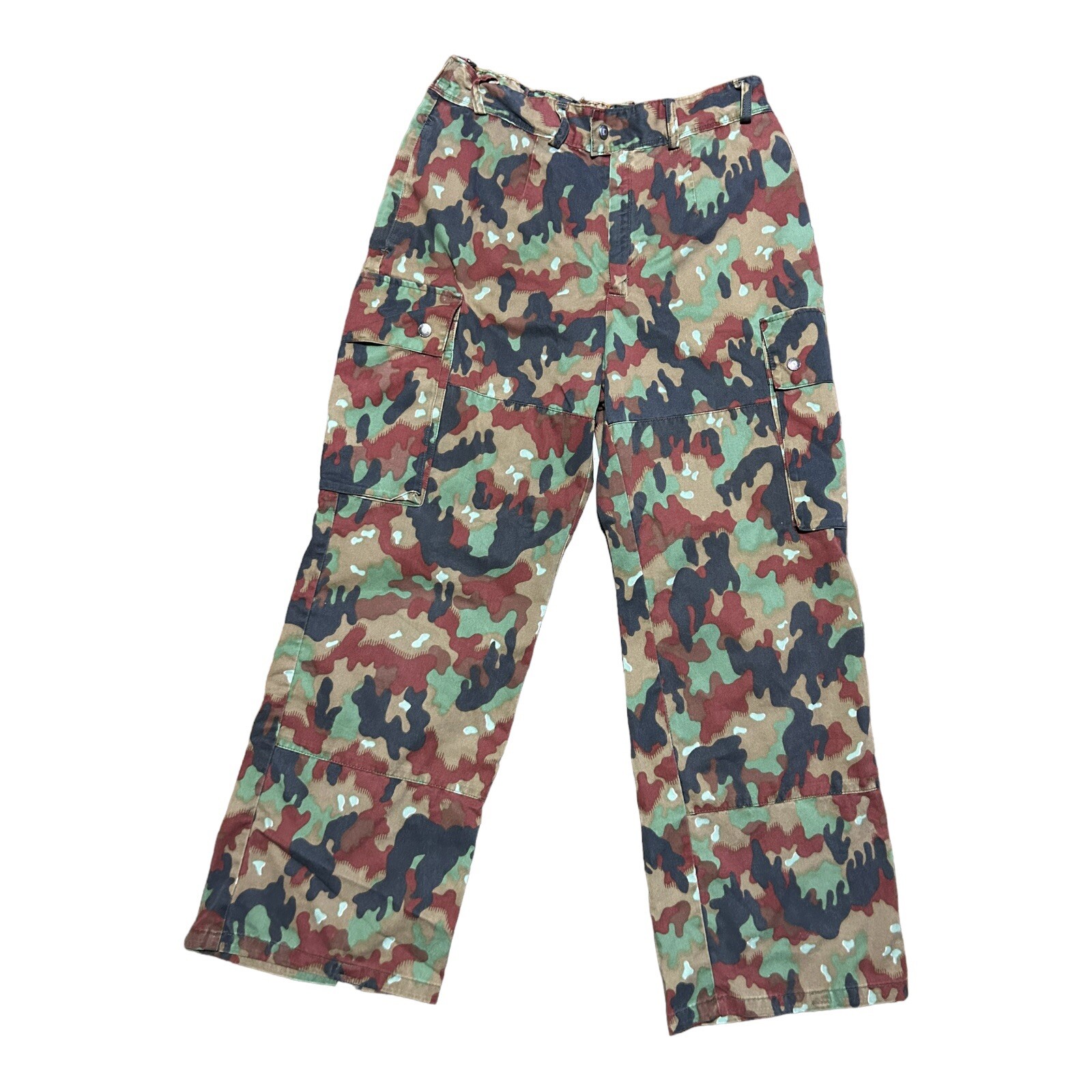 Swiss Army Pants Mens 84/ 85 Military Field Cargo Alpenflage Straight